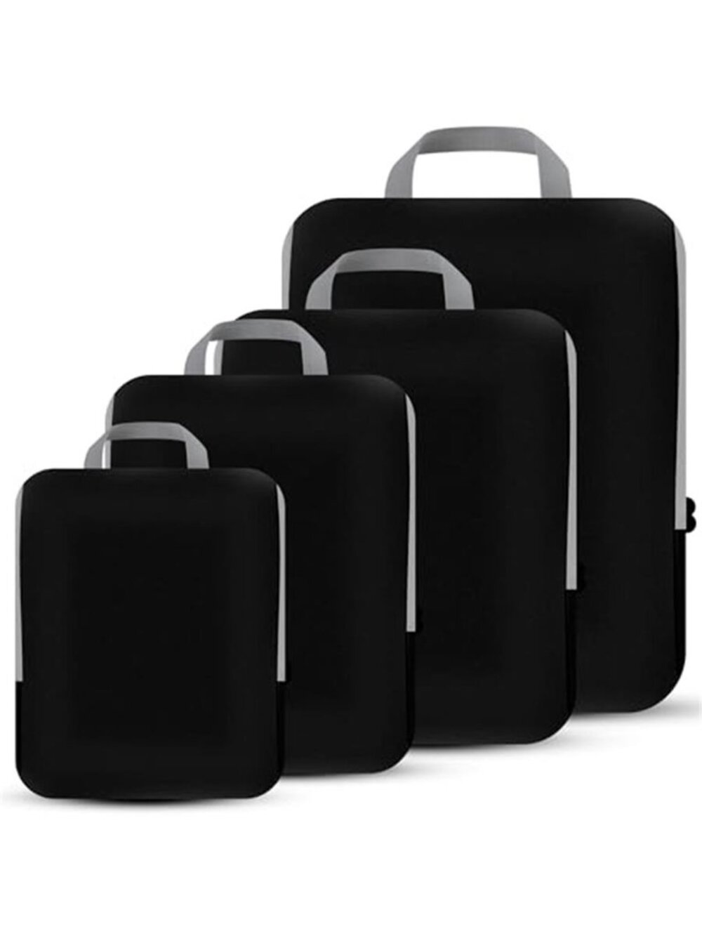 4 Set Compression Packing Cubes Travel Accessories Expandable Packing